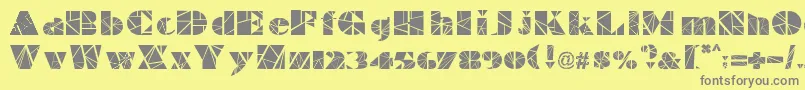 IlluminateFonty Font – Gray Fonts on Yellow Background