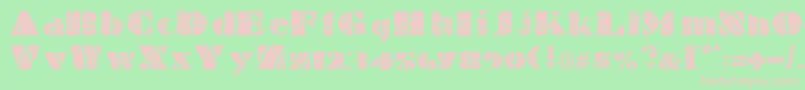 IlluminateFonty Font – Pink Fonts on Green Background