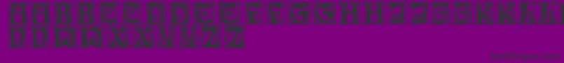 IanRegular Font – Black Fonts on Purple Background