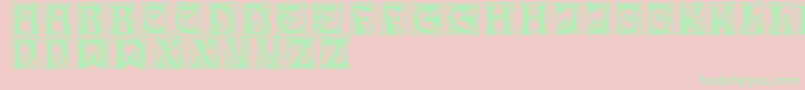 IanRegular Font – Green Fonts on Pink Background