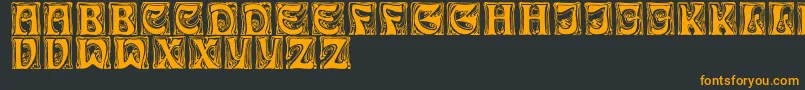 IanRegular Font – Orange Fonts on Black Background