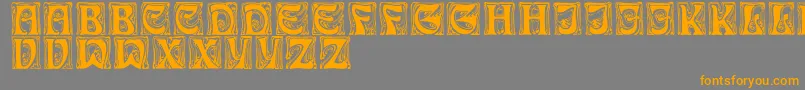 IanRegular Font – Orange Fonts on Gray Background