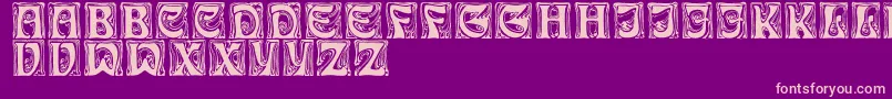 IanRegular Font – Pink Fonts on Purple Background