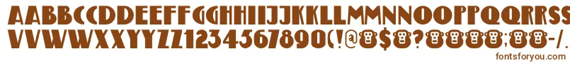 DkBungehuis Font – Brown Fonts on White Background