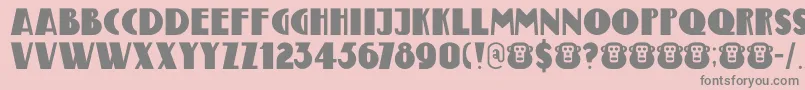 DkBungehuis Font – Gray Fonts on Pink Background