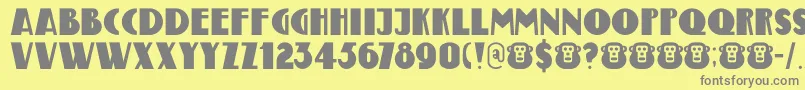 DkBungehuis Font – Gray Fonts on Yellow Background