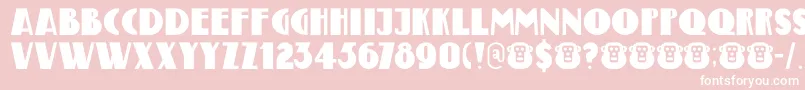 DkBungehuis Font – White Fonts on Pink Background