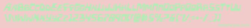 Xpedsemital Font – Green Fonts on Pink Background