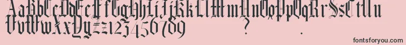 HelmswaldPostDemo Font – Black Fonts on Pink Background