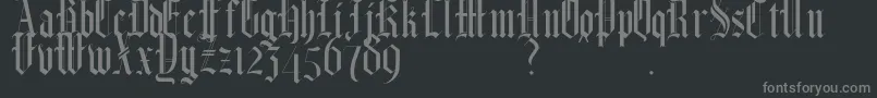 HelmswaldPostDemo Font – Gray Fonts on Black Background