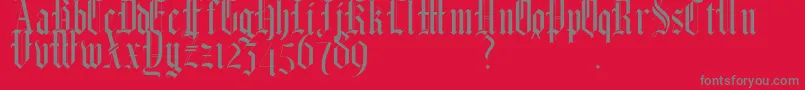 Weitere Informationen zur HelmswaldPostDemo-Schriftart HelmswaldPostDemo-Schriftart – Graue Schriften auf rotem Hintergrund