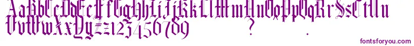 HelmswaldPostDemo-Schriftart – Violette Schriften