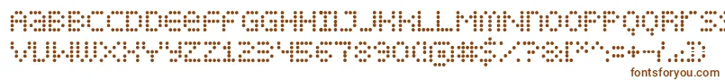 Шрифт DisplayDots – коричневые шрифты
