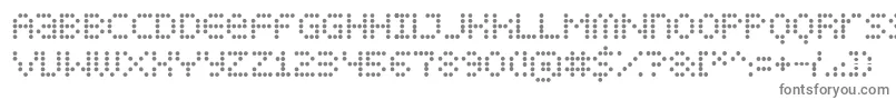 フォントDisplayDots – 灰色のフォント