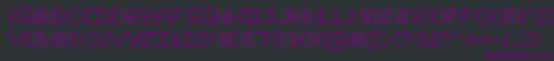 fuente DisplayDots – Fuentes Moradas Sobre Fondo Negro