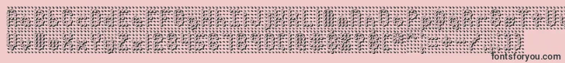 Pindown Font – Black Fonts on Pink Background