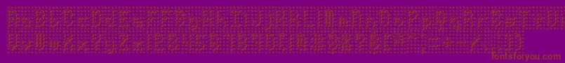 More about Pindown Font Pindown Font – Brown Fonts on Purple Background