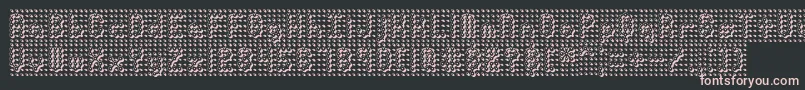 Pindown Font – Pink Fonts on Black Background