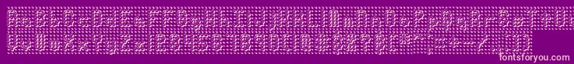 Pindown Font – Pink Fonts on Purple Background