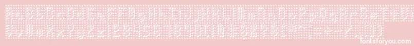 フォントPindown – ピンクの背景に白い文字