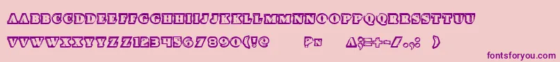 Iceboxart Font – Purple Fonts on Pink Background