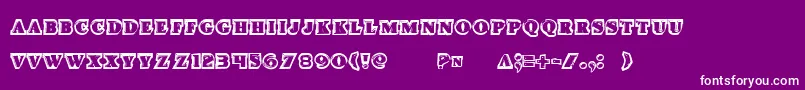 Iceboxart Font – White Fonts on Purple Background