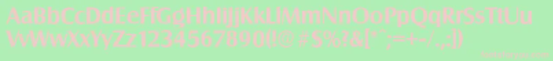 SalzburgserialBold Font – Pink Fonts on Green Background