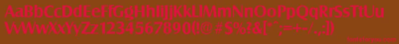 SalzburgserialBold Font – Red Fonts on Brown Background