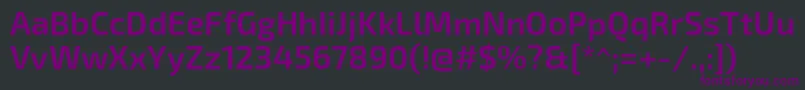 フォントExo2.0Semibold – 黒い背景に紫のフォント