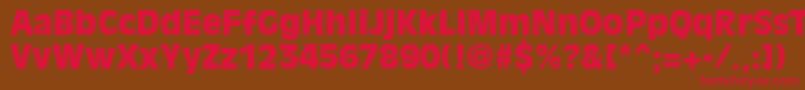 OliviaantiqueblackRegular Font – Red Fonts on Brown Background