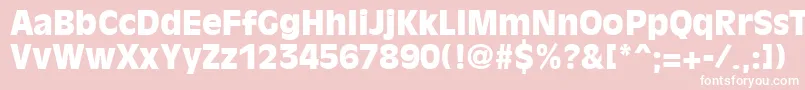 OliviaantiqueblackRegular Font – White Fonts on Pink Background