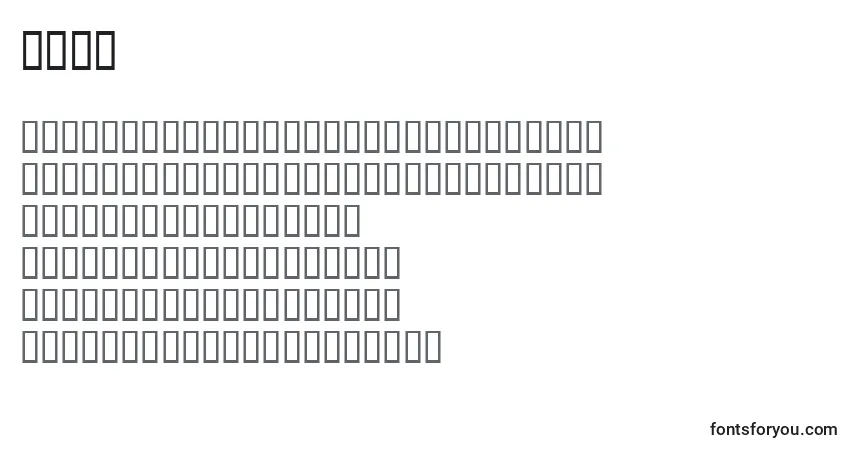 Шрифт Wod3 – алфавит, цифры, специальные символы