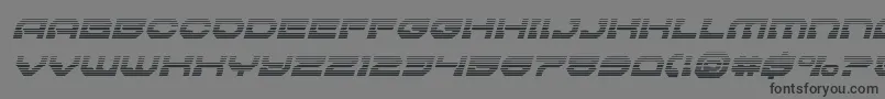 フォントPulsarclasssolidgradital – 黒い文字の灰色の背景