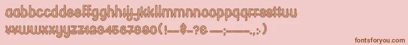 Oxfordcp Font – Brown Fonts on Pink Background