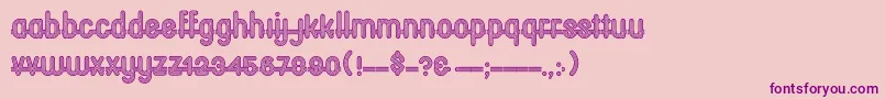 Oxfordcp Font – Purple Fonts on Pink Background