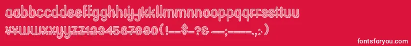 Oxfordcp Font – White Fonts on Red Background