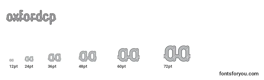 Oxfordcp Font Sizes