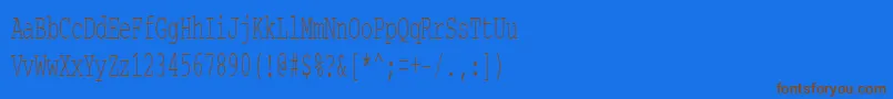 Шрифт Courierctt55 – коричневые шрифты на синем фоне