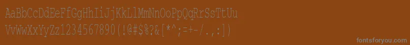 Шрифт Courierctt55 – серые шрифты на коричневом фоне