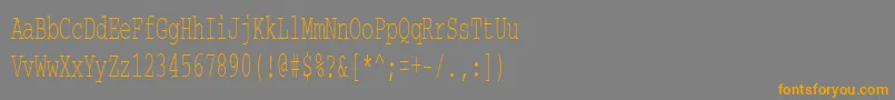Шрифт Courierctt55 – оранжевые шрифты на сером фоне