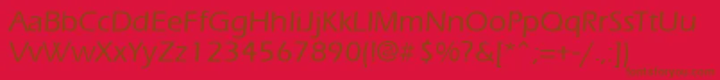 ErgoemildRegular Font – Brown Fonts on Red Background
