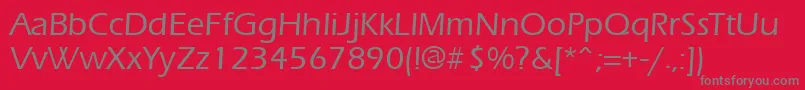 ErgoemildRegular Font – Gray Fonts on Red Background