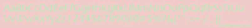 ErgoemildRegular Font – Green Fonts on Pink Background