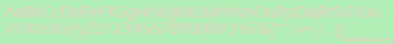 ErgoemildRegular Font – Pink Fonts on Green Background