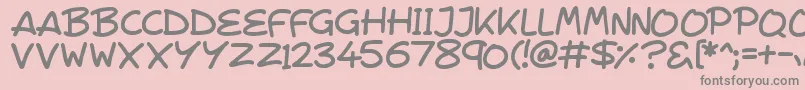 VeggieSeedlings Font – Gray Fonts on Pink Background