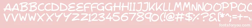 VeggieSeedlings Font – White Fonts on Pink Background