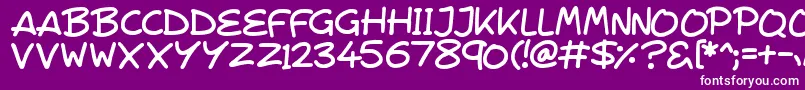 VeggieSeedlings Font – White Fonts on Purple Background