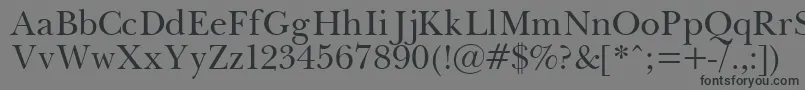 Шрифт Pasma – чёрные шрифты на сером фоне