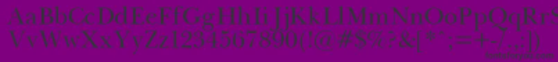 フォントPasma – 紫の背景に黒い文字