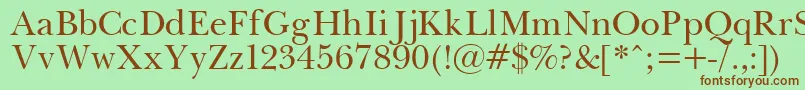 Pasma Font – Brown Fonts on Green Background